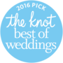 The Knot best of weddings award for 2016