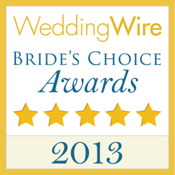 Wedding Wire Couples Choice Award for 2013